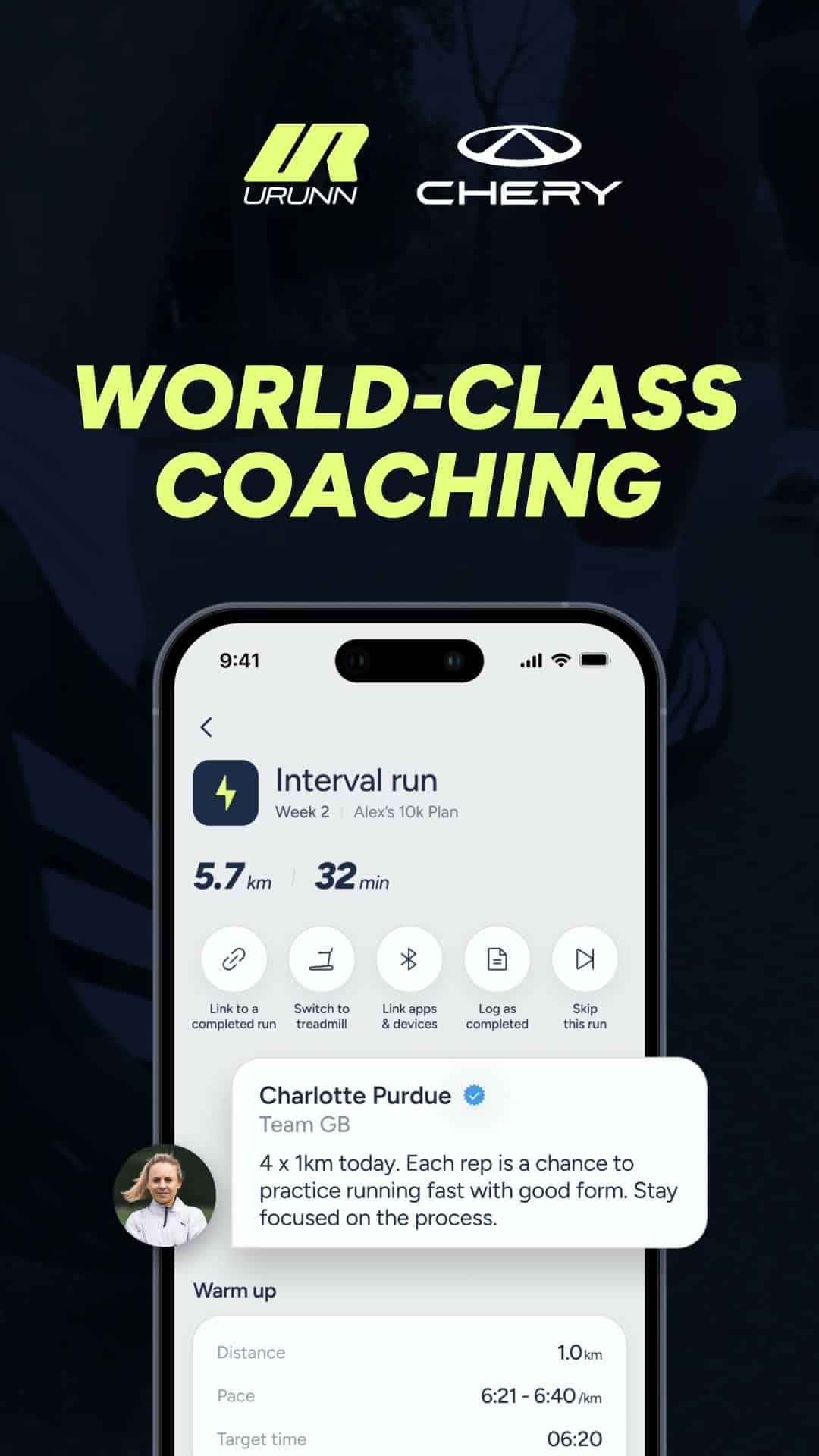 URUNN app: world-class coaching
